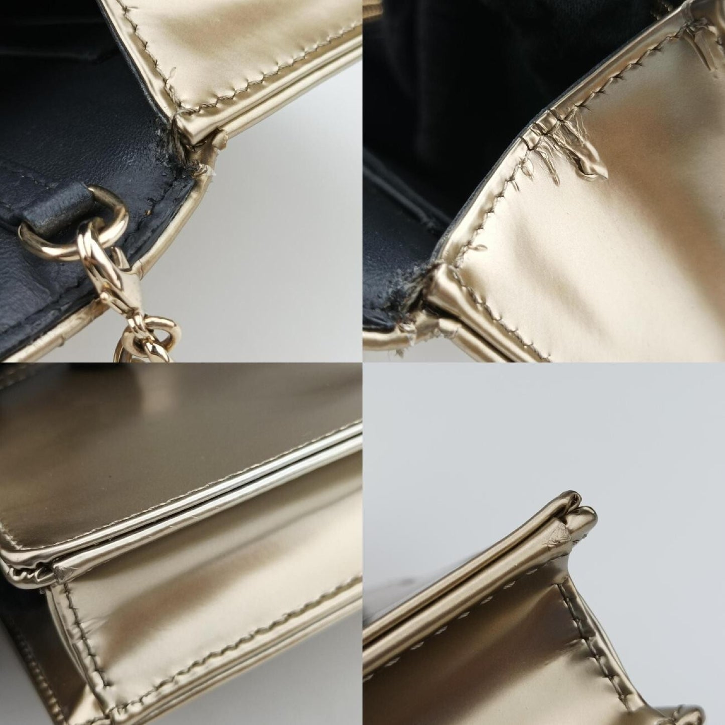 Dior Diorama Gold Leather 19-BO-0168 Shoulder Bag