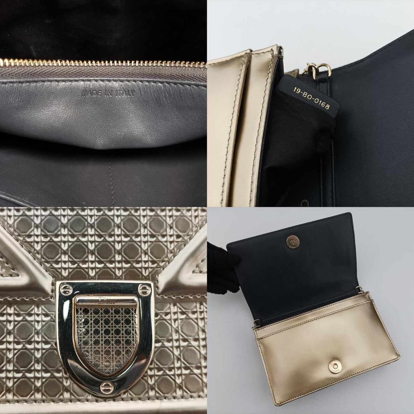 Dior Diorama Gold Leather 19-BO-0168 Shoulder Bag