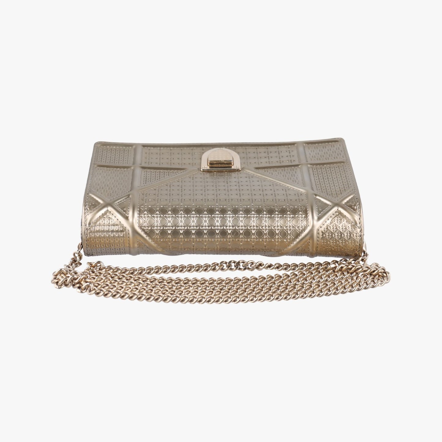 Dior Diorama Gold Leather 19-BO-0168 Shoulder Bag