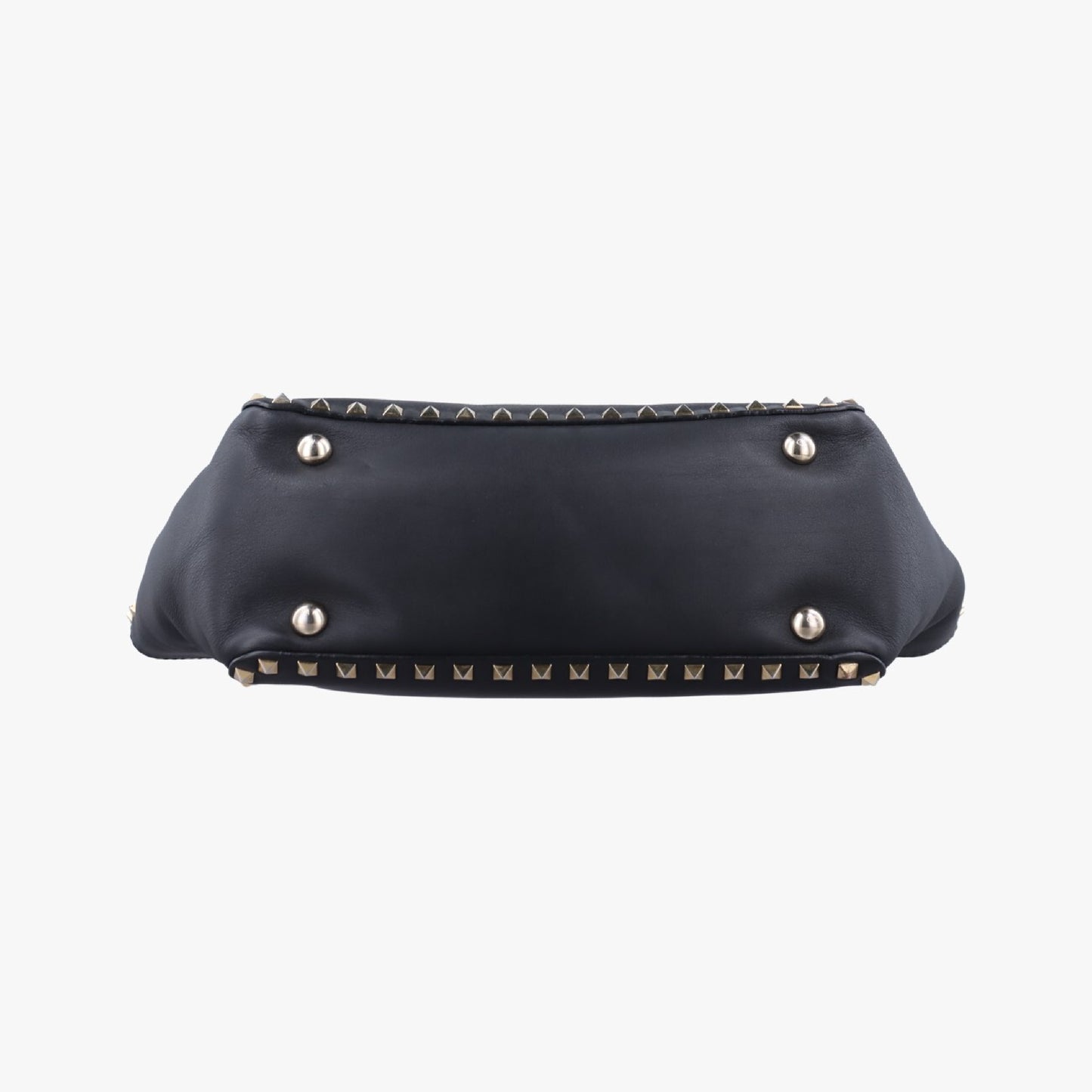 VALENTINO Rockstud Black Leather Shoulder Bag