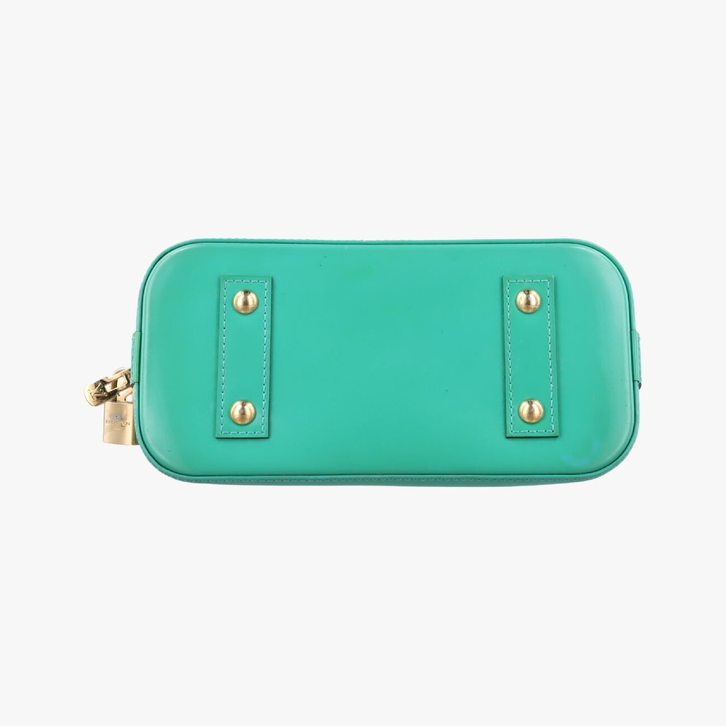 LOUIS VUITTON Alma BB Blue Lagon Vernis Shoulder Bag M91696SN0195