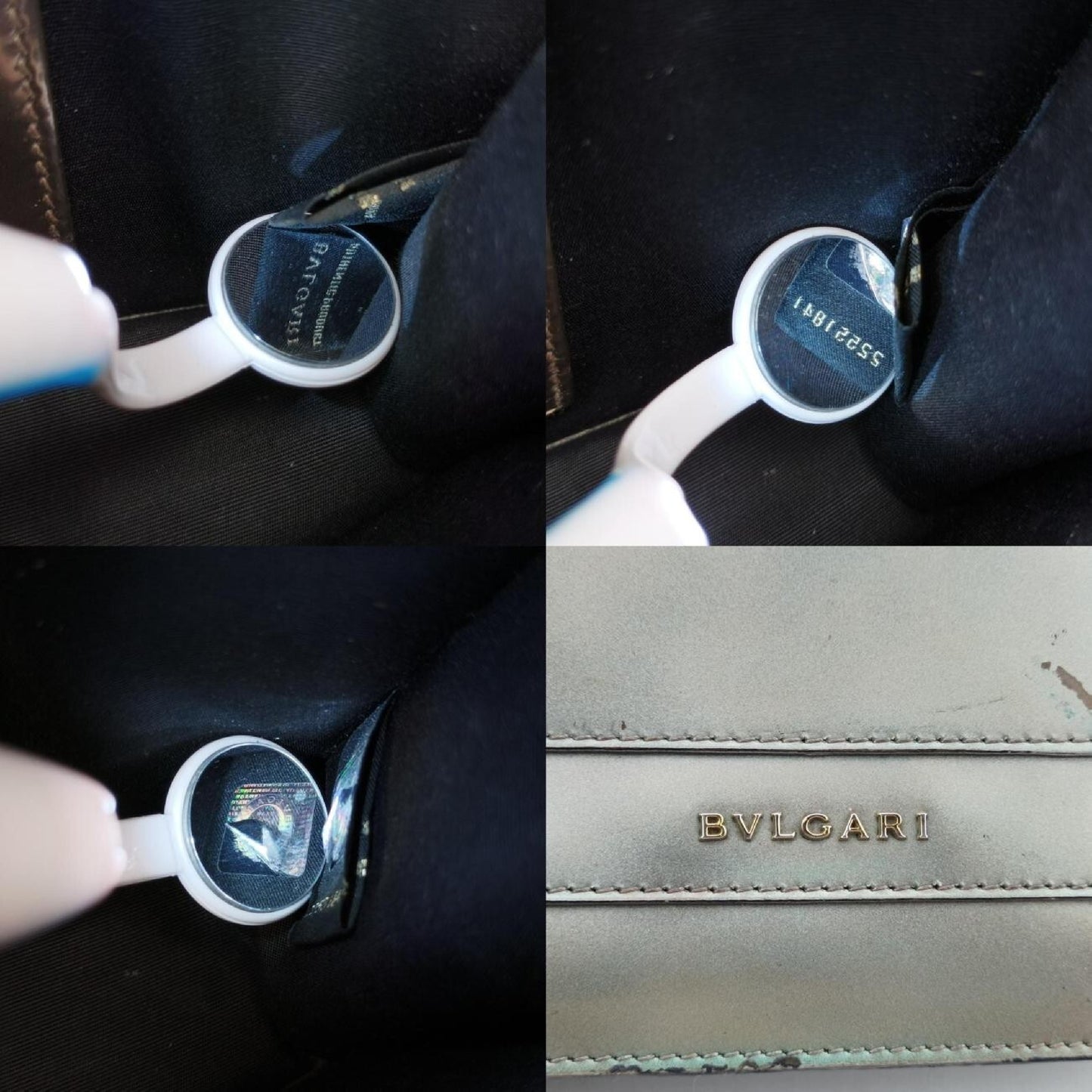BVLGARI Serpenti Forever Silver Patent AC.E15.39797 Shoulder Bag