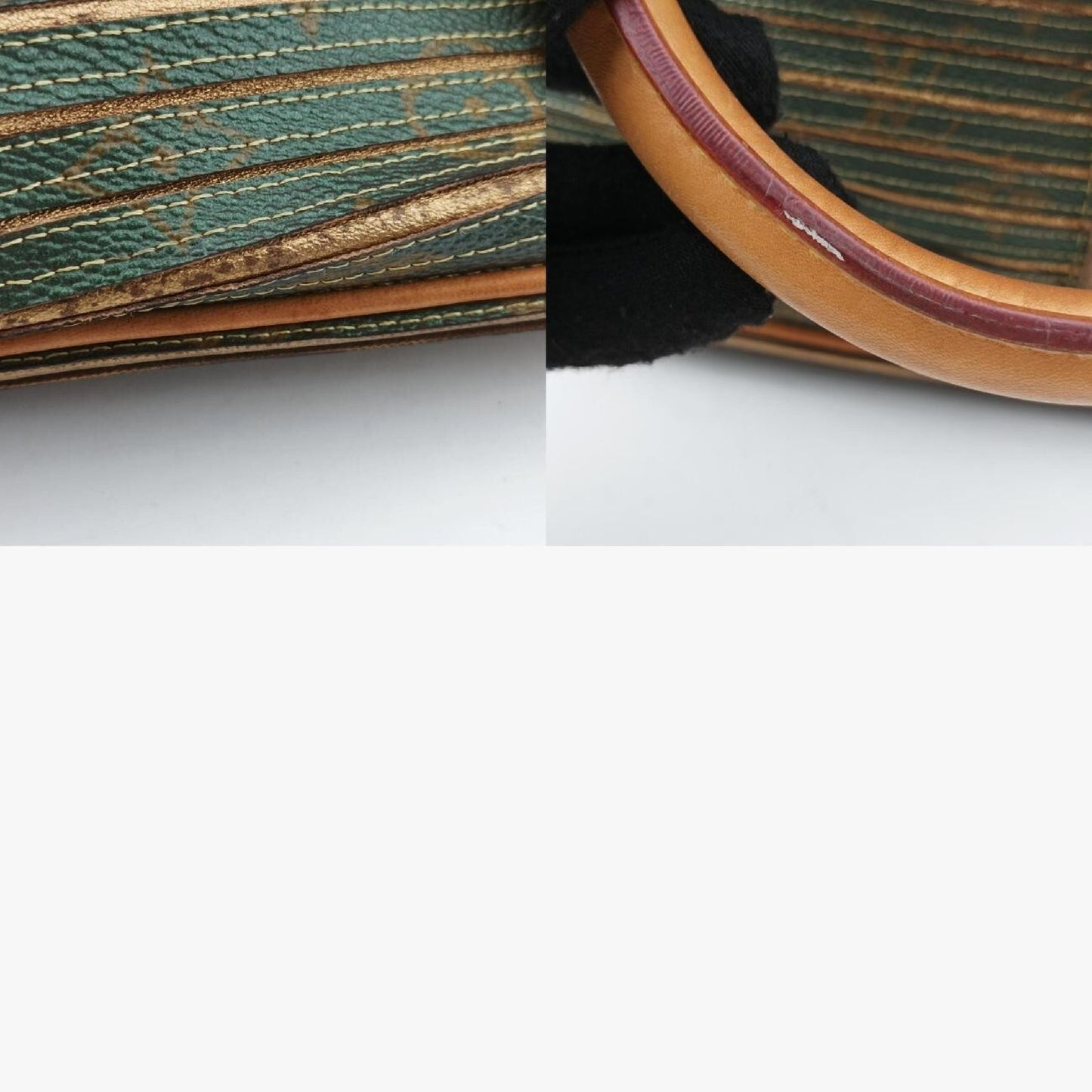 LOUIS VUITTON Monogram Eden Neo Khaki x Green Monogram Eden x Calf Leather Handbag M40356AR1100