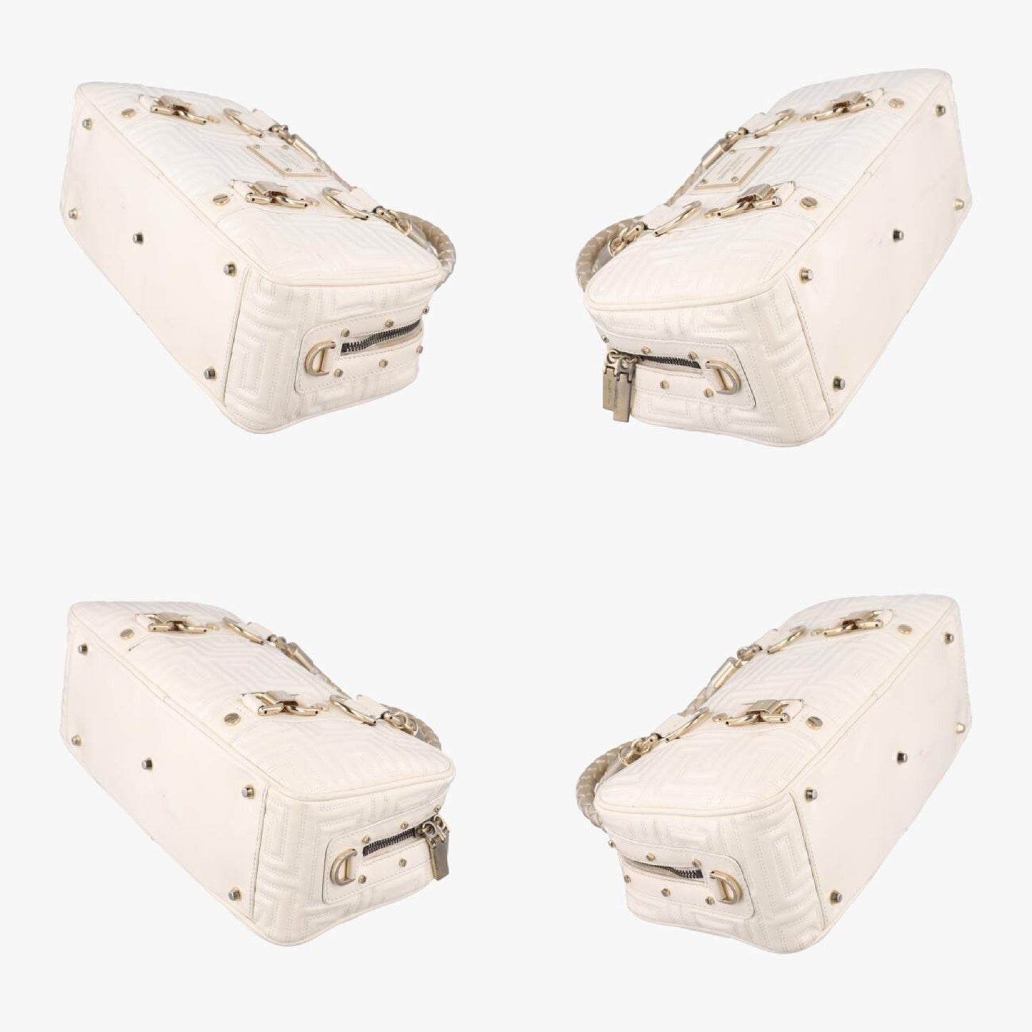 VERSACE Couture Madonna White Patent Handbag