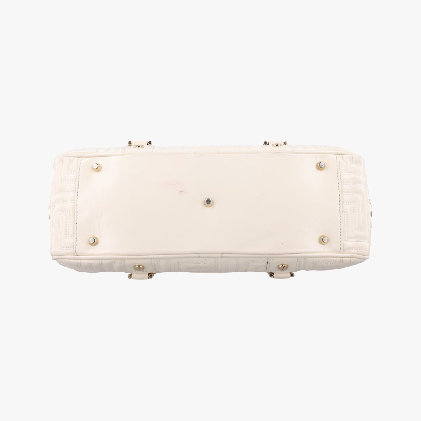VERSACE Couture Madonna White Patent Handbag