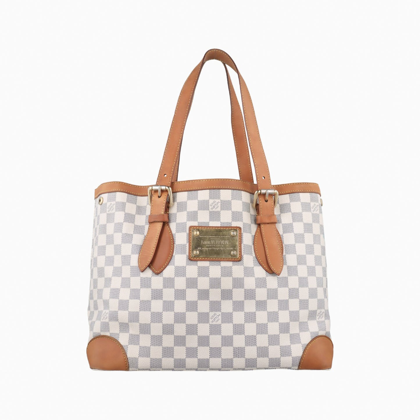 LOUIS VUITTON Hampstead MM Azur Damier Canvas Shoulder Bag N51206CA3068