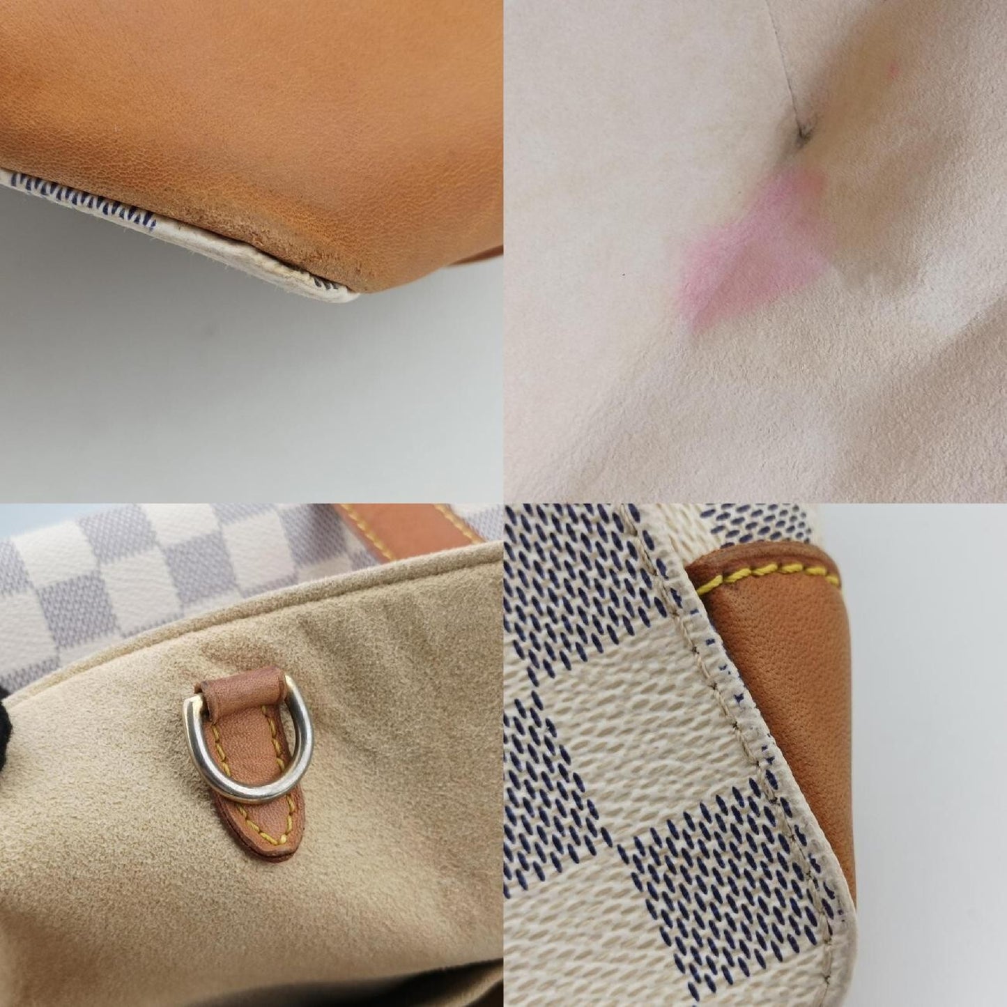 LOUIS VUITTON Hampstead MM Azur Damier Canvas Shoulder Bag N51206CA3068