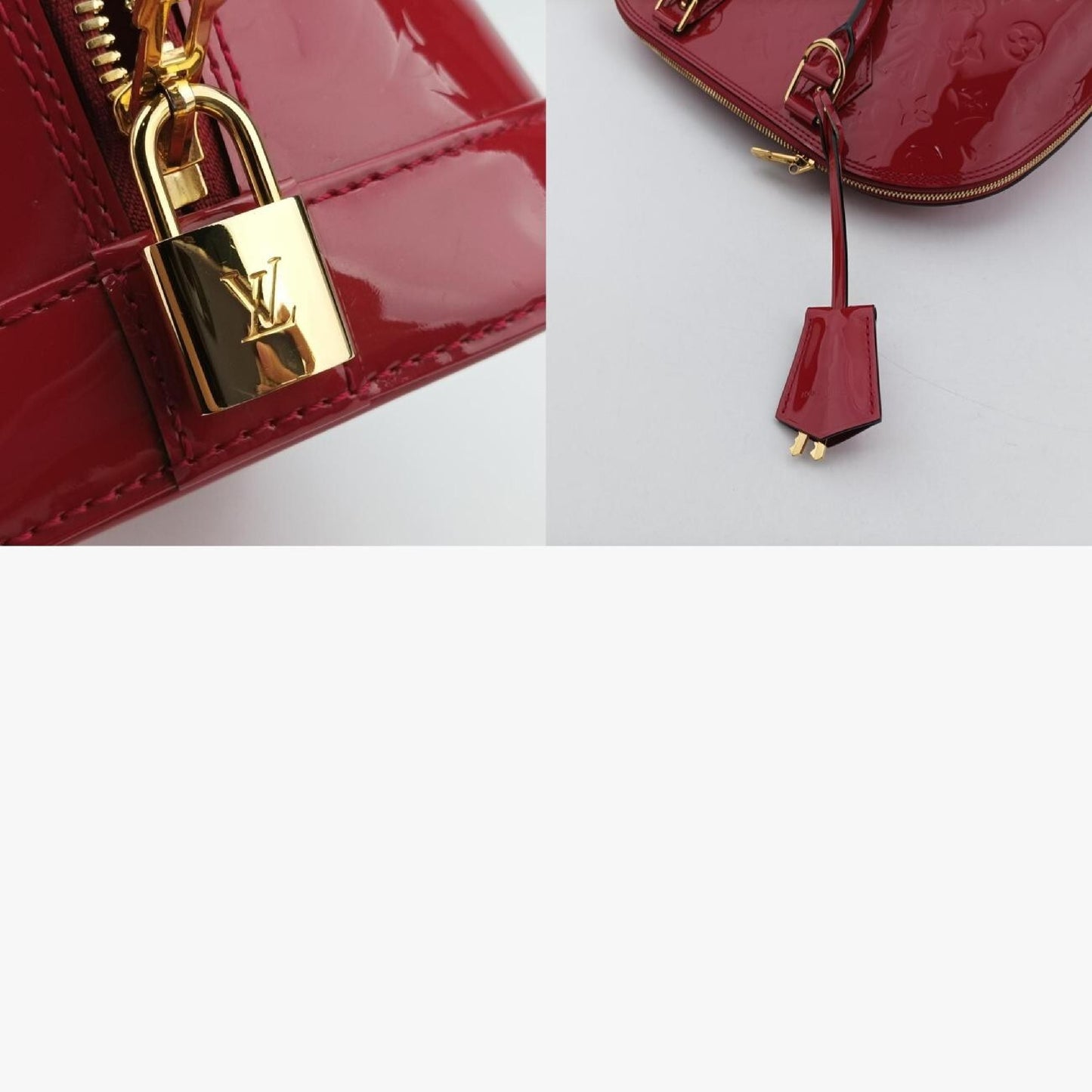 LOUIS VUITTON Alma PM Pomme d'Amour Vernis M90096MI2193 Handbag