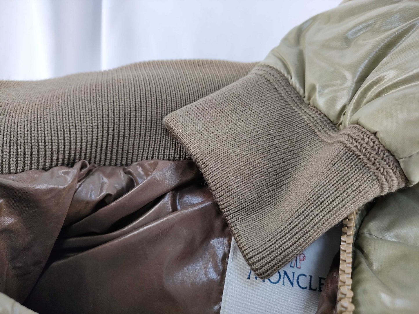 MONCLER Khaki Down Jacket