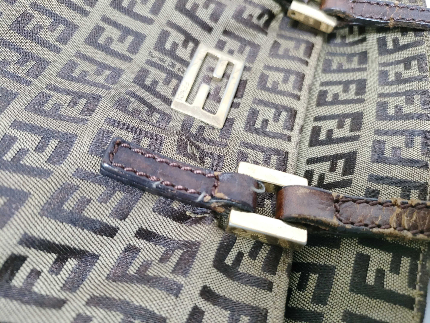 FENDI Zucca pattern bag logo tote bag