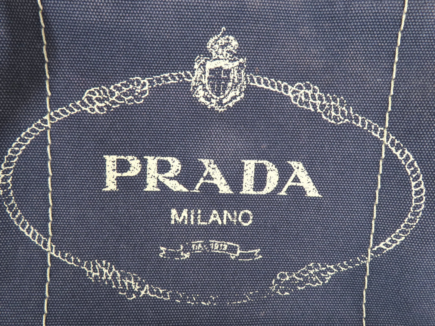PRADA Canapa Canvas 2-Way Shoulder Bag/Handbag