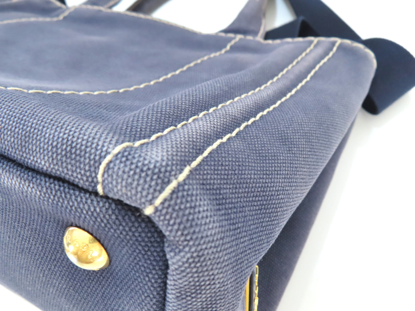 PRADA Canapa Canvas 2-Way Shoulder Bag/Handbag