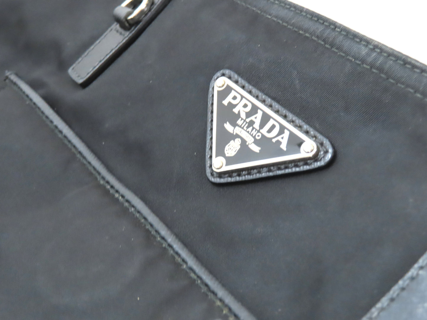 PRADA Tessuto x Leather Shoulder Bag Shoulder Bag