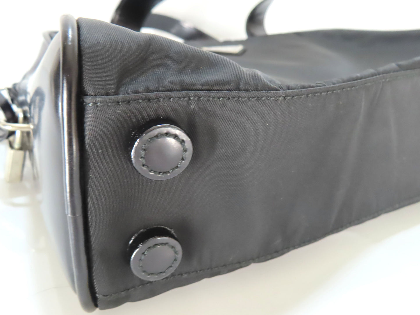 PRADA Tessuto x Leather Handbag Handbag