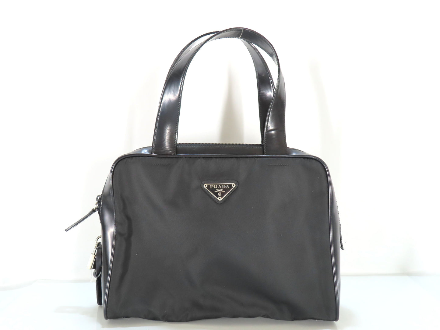 PRADA Tessuto x Leather Handbag Handbag