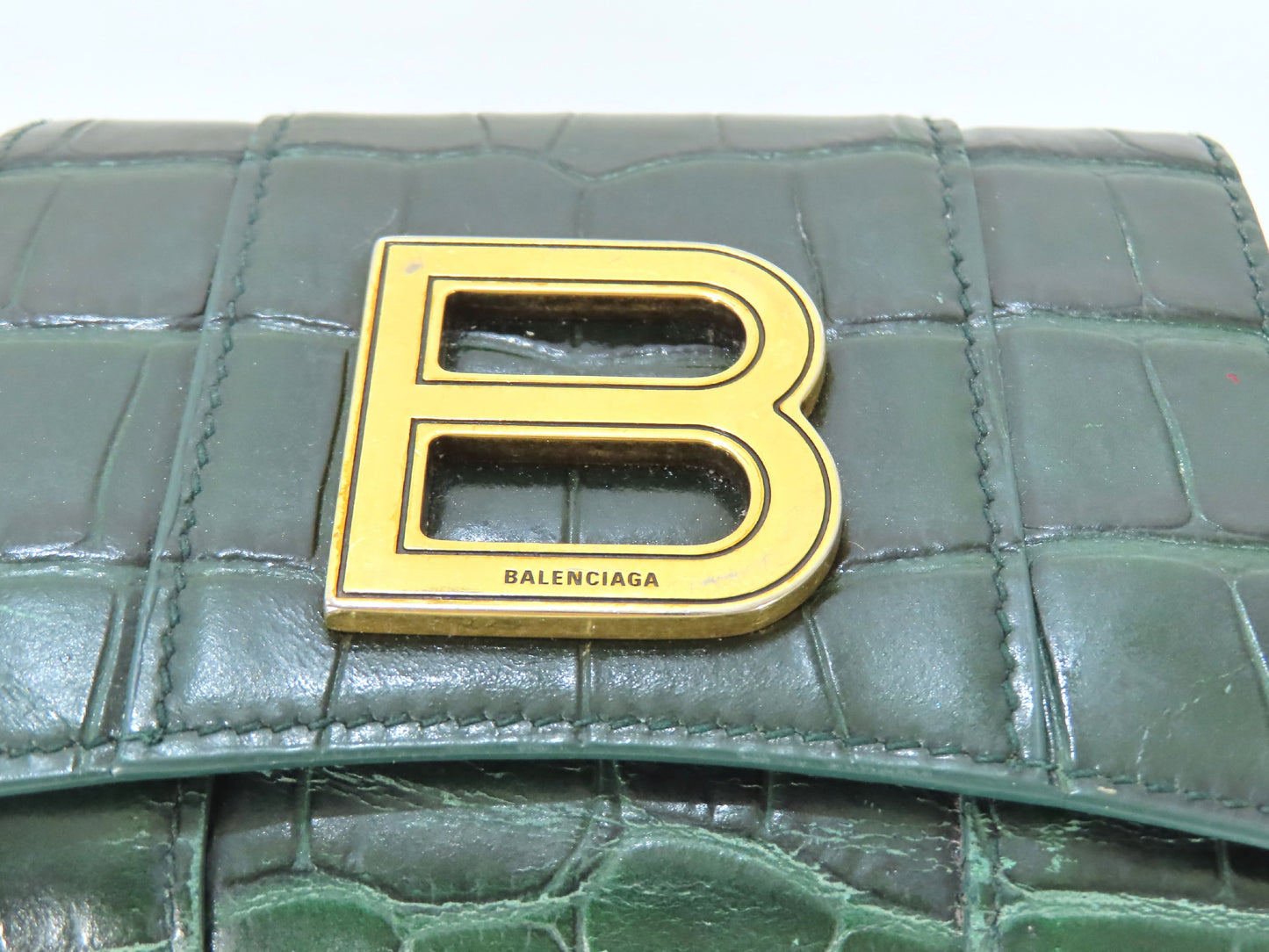BALENCIAGA Leather Tri-fold Wallet