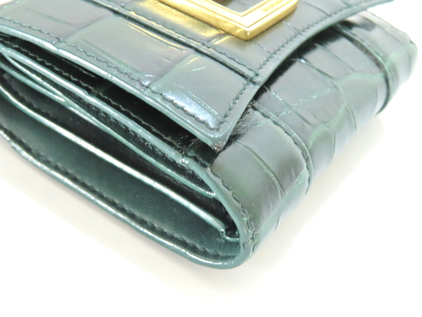 BALENCIAGA Leather Tri-fold Wallet