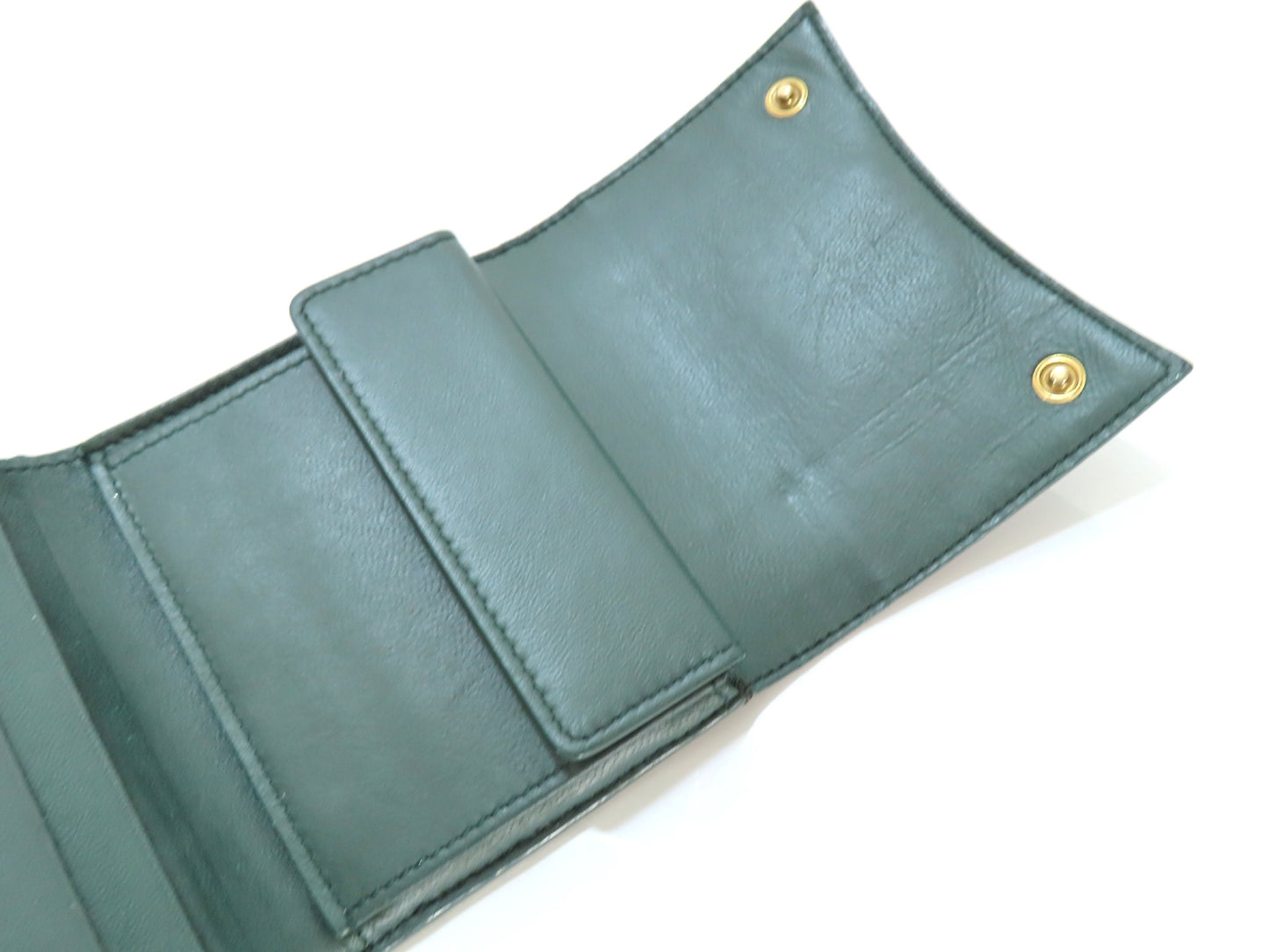 BALENCIAGA Leather Tri-fold Wallet