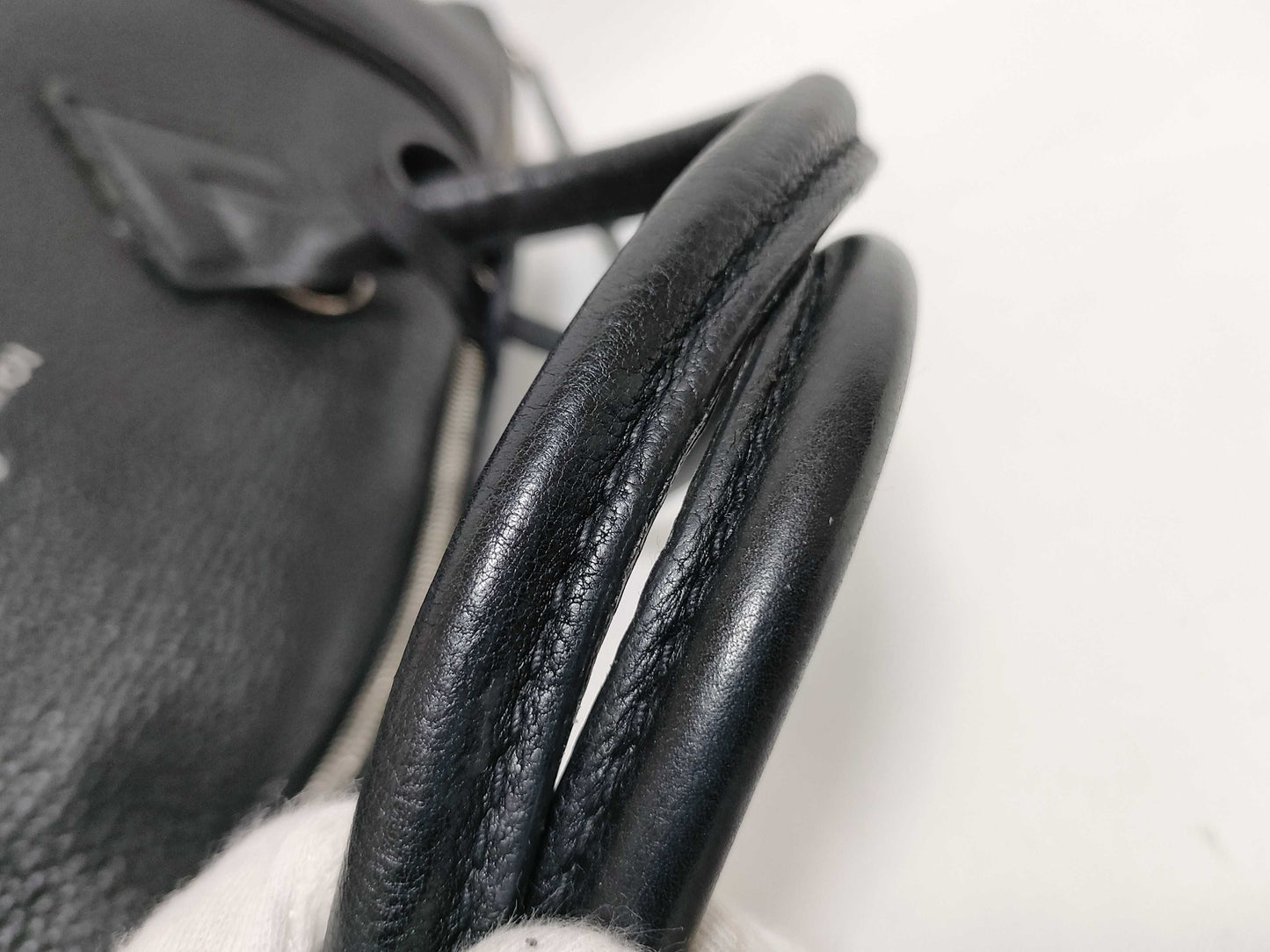LOUIS VUITTON M94592 Parnassus Lockit MM M94592 AH2114 Black Handbag