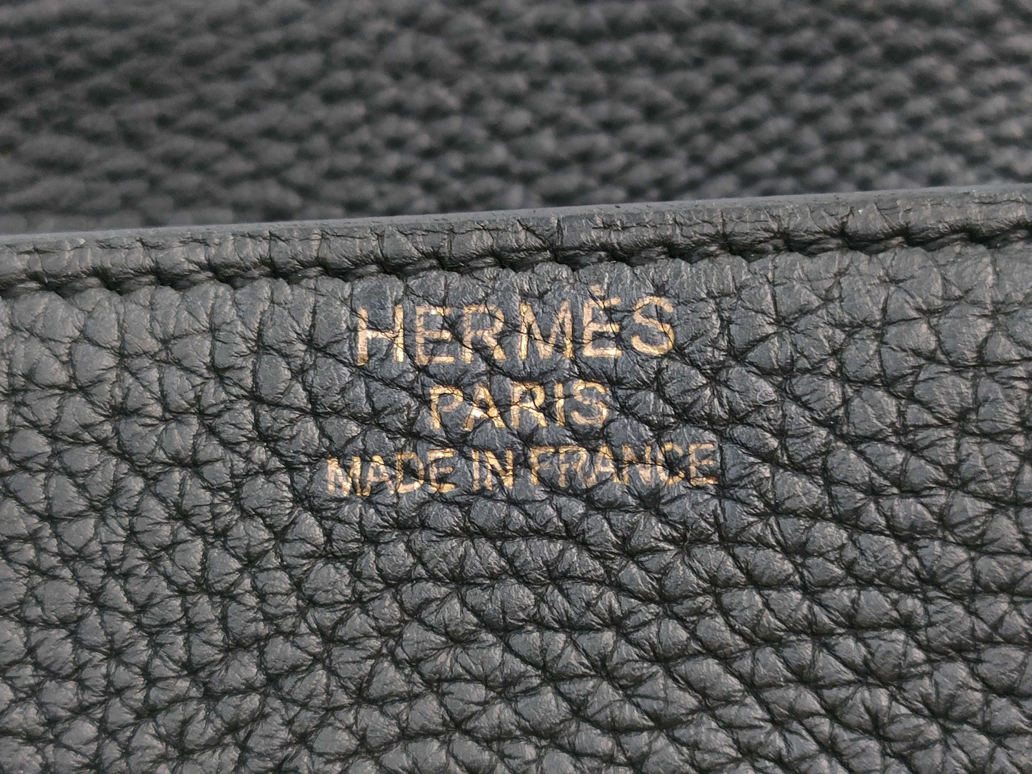 HERMES Birkin 35 Black GD Hardware Togo □L Stamp Handbag