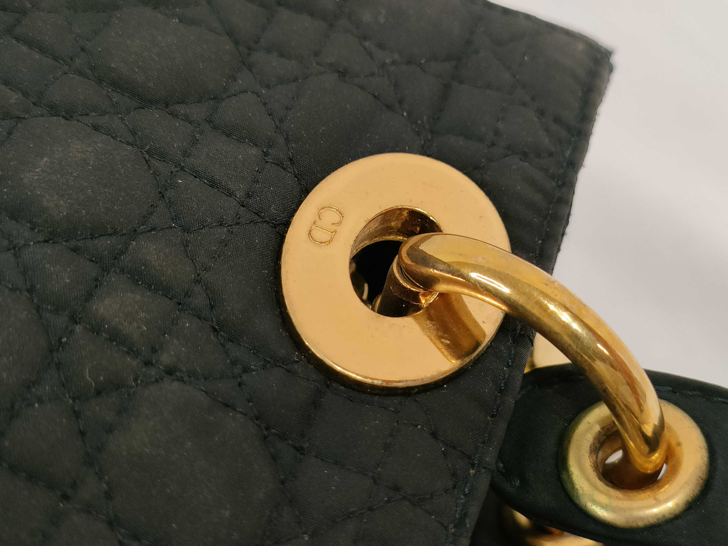 Dior Lady Dior Lady Dior Nylon Handbag Handbag