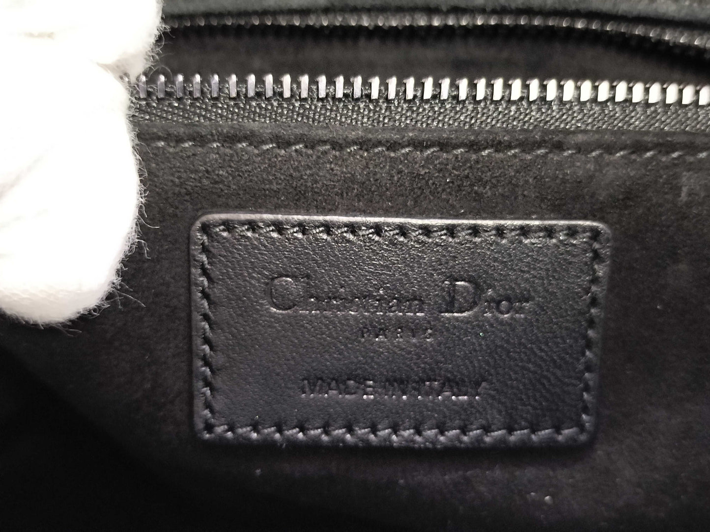 Dior Lady Dior Medium Lambskin M0565BNGE Silver Hardware Handbag