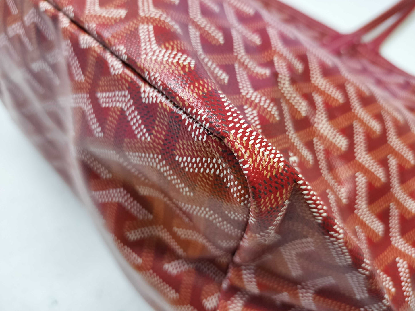 GOYARD Saint Louis PM Red Tote Bag
