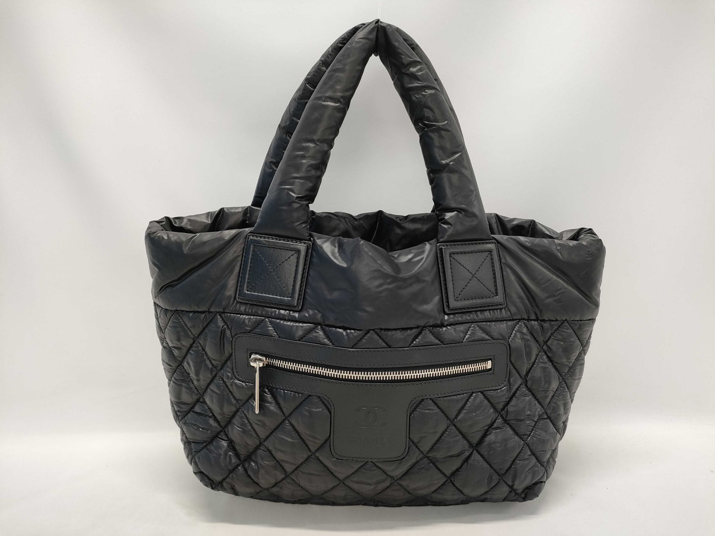 CHANEL Coco Cocoon Small Tote Bag, Black