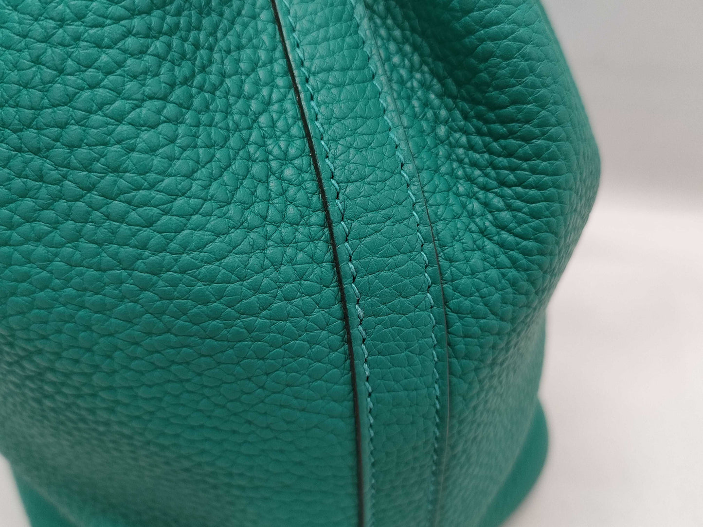 HERMES Picotin Picotin Lock PM D Stamp Togo Green Handbag