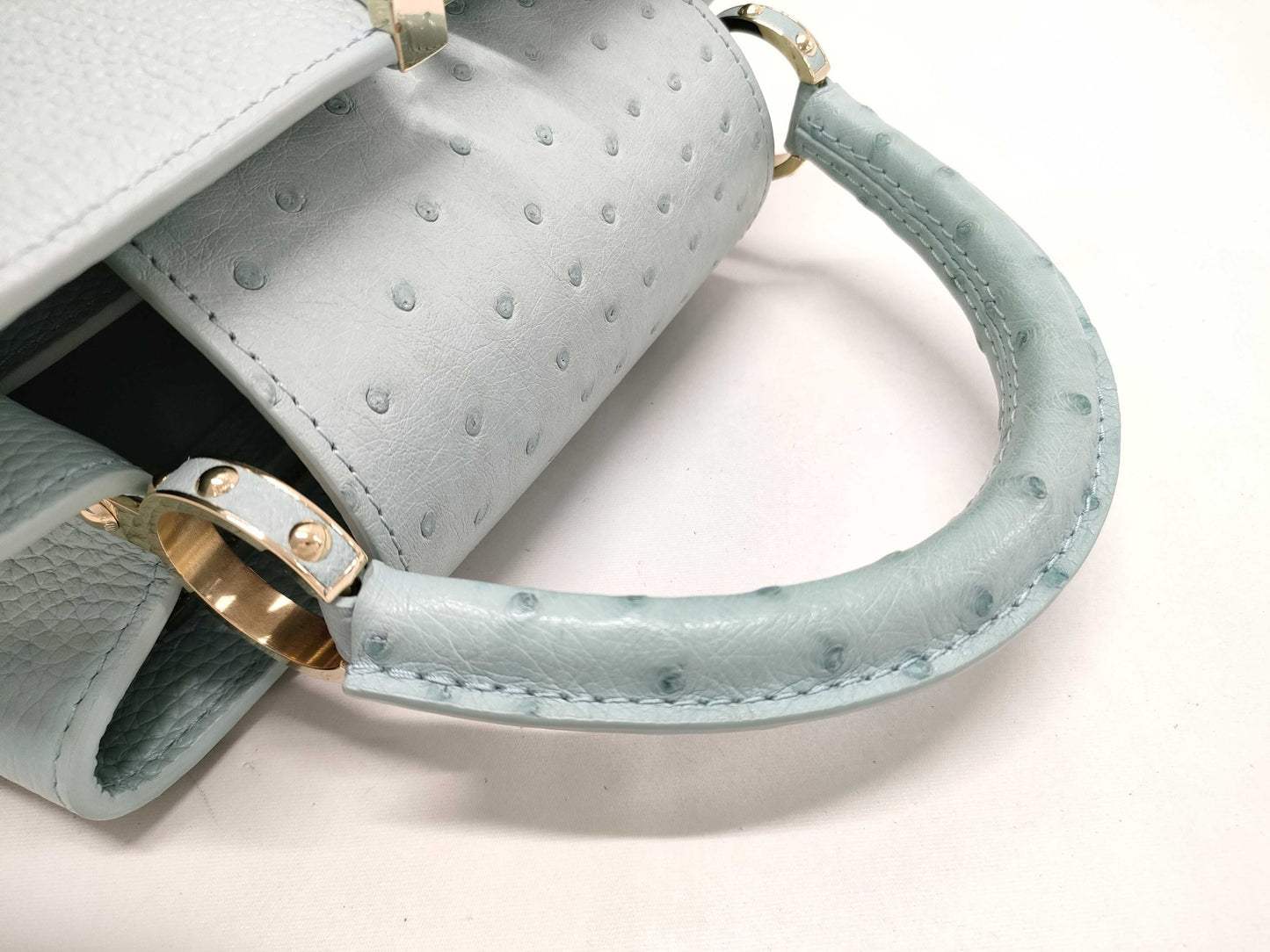 LOUIS VUITTON Capucines BB Ostrich Leather Handbag N84073