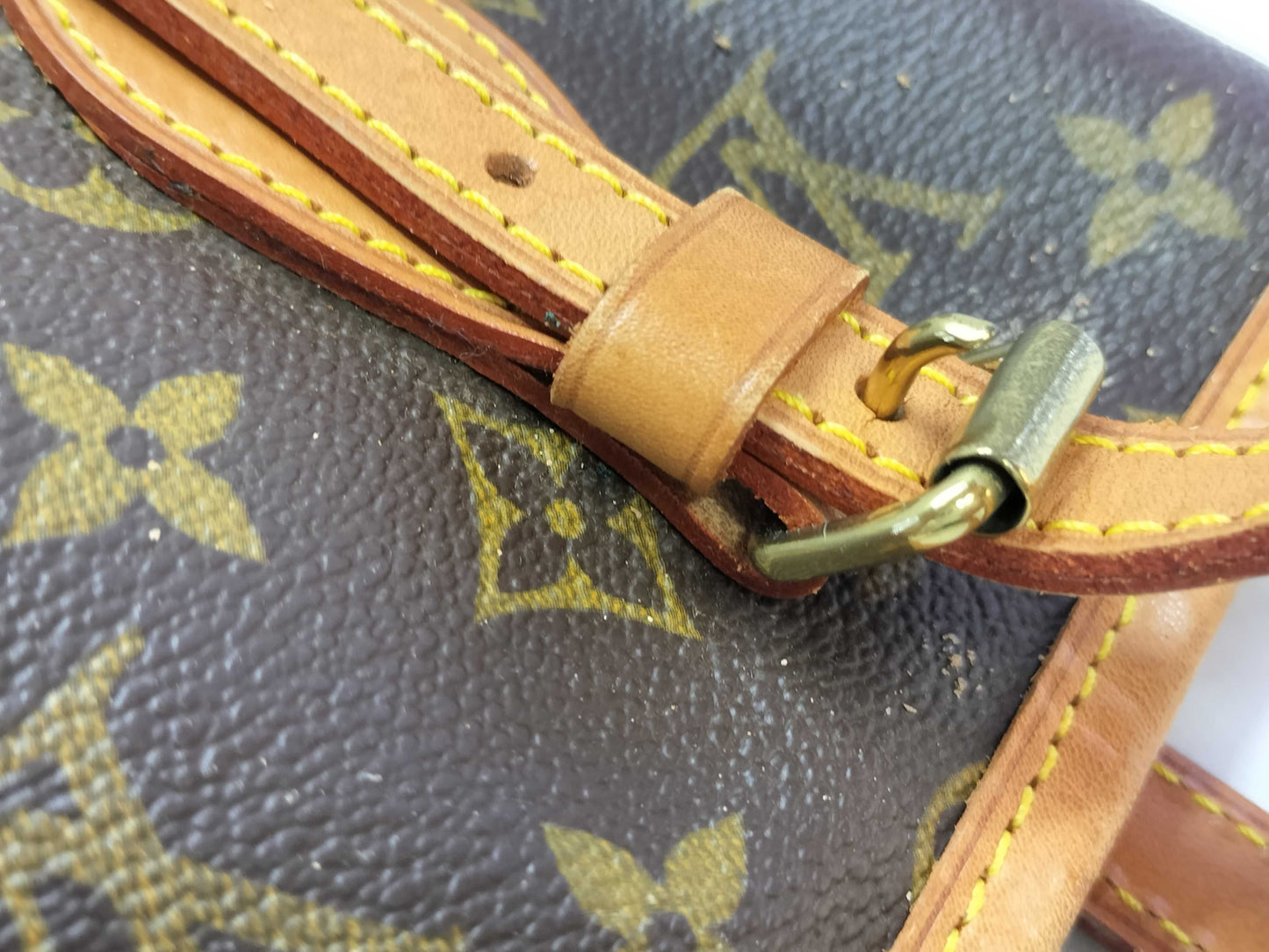 LOUIS VUITTON Monogram M42238 Bucket PM AR0957 Handbag