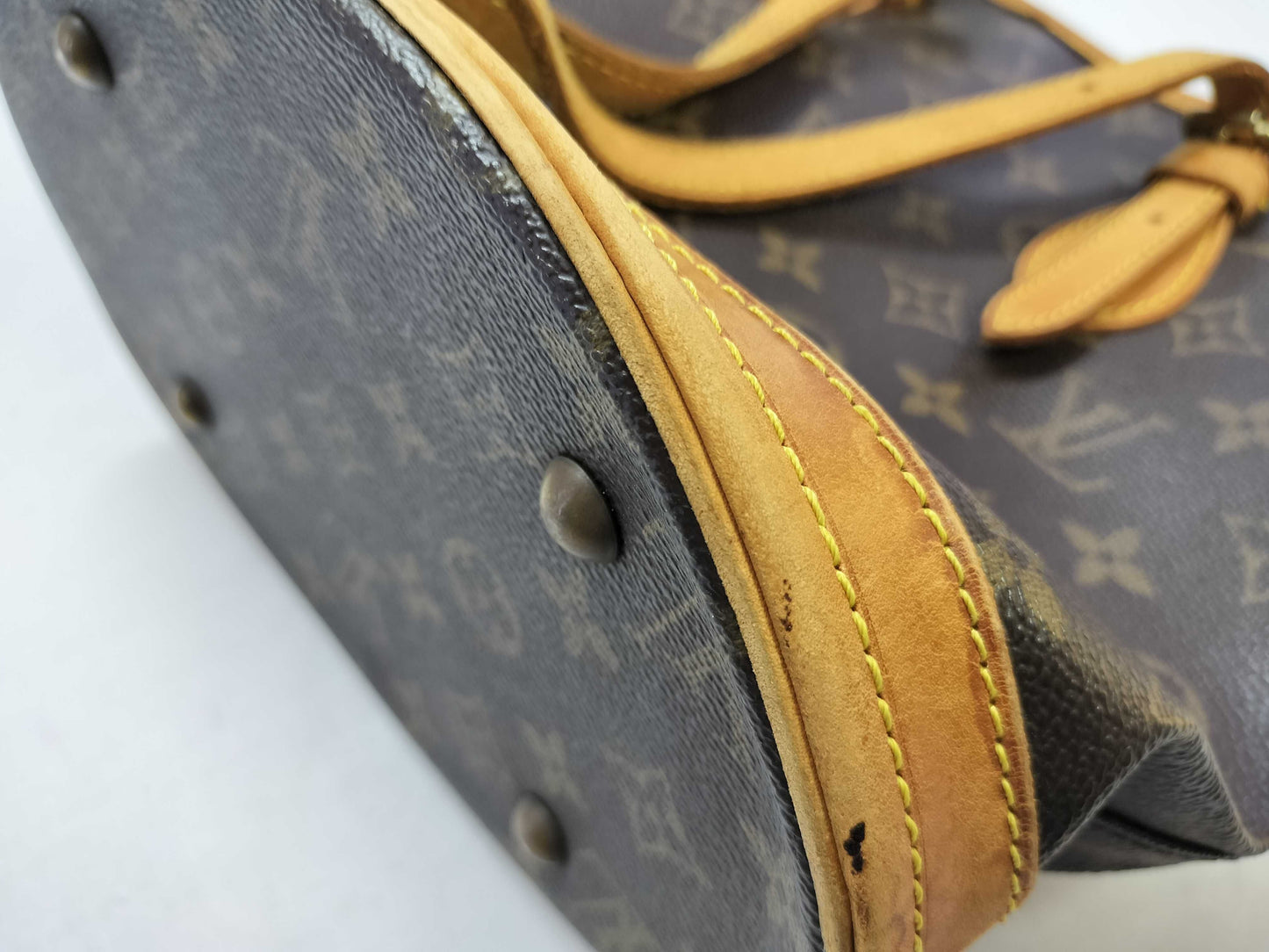 LOUIS VUITTON Monogram M42238 Bucket PM VI0061 Tote Bag