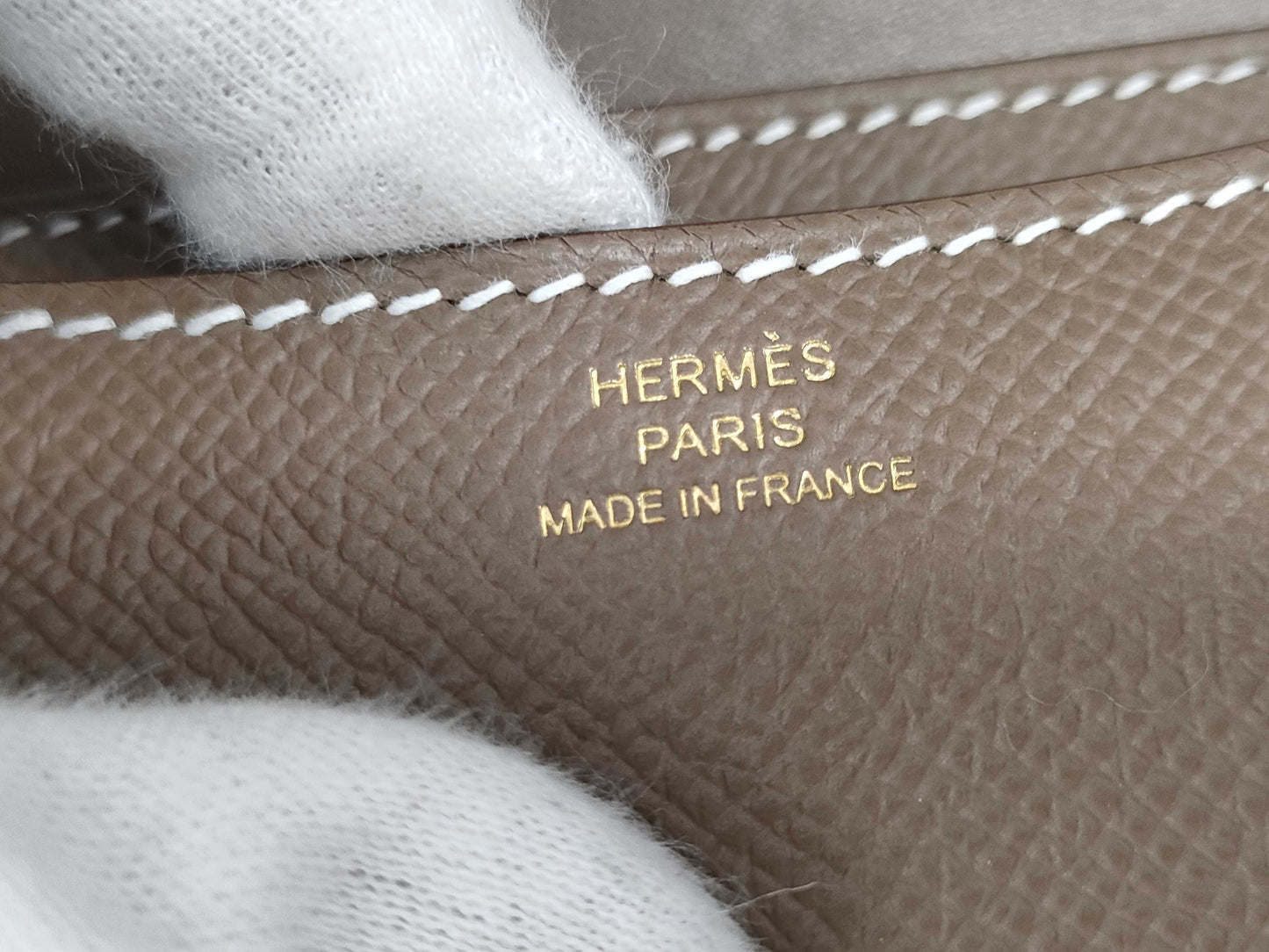 HERMES Constance 3 Mini Etoupe Epson K engraved 25th anniversary G hardware shoulder bag