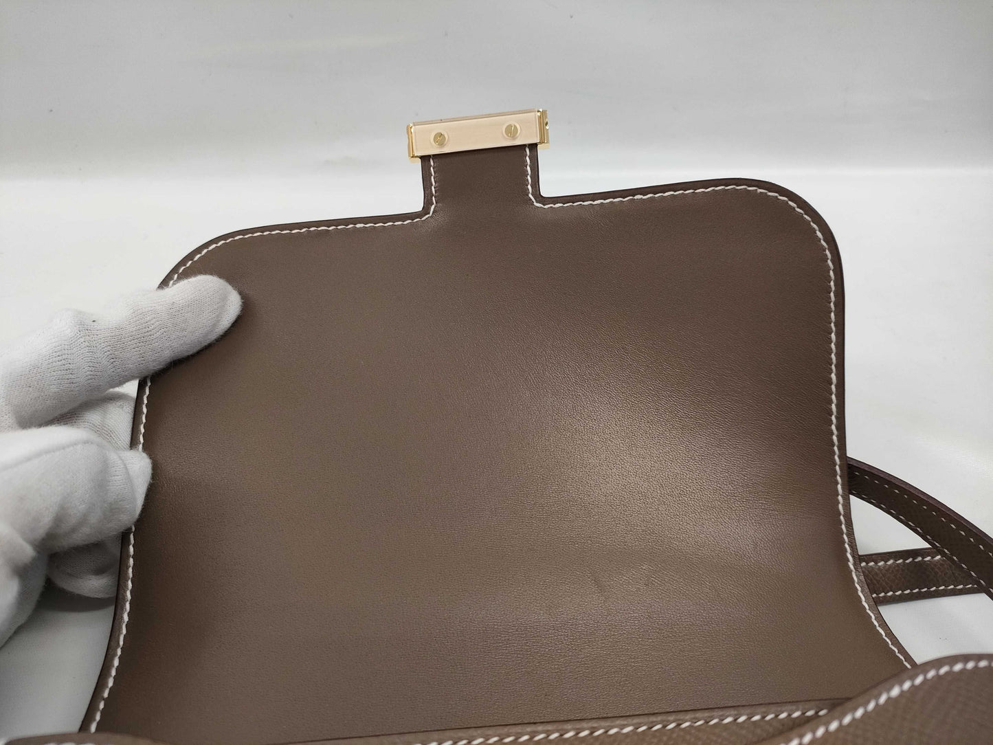 HERMES Constance 3 Mini Etoupe Epson K engraved 25th anniversary G hardware shoulder bag