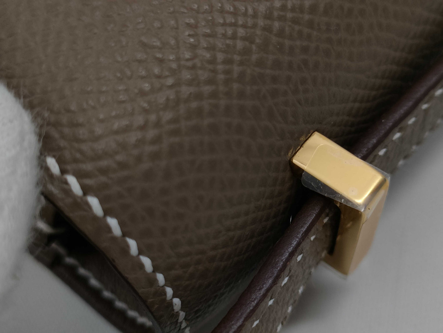 HERMES Constance 3 Mini Etoupe Epson K engraved 25th anniversary G hardware shoulder bag