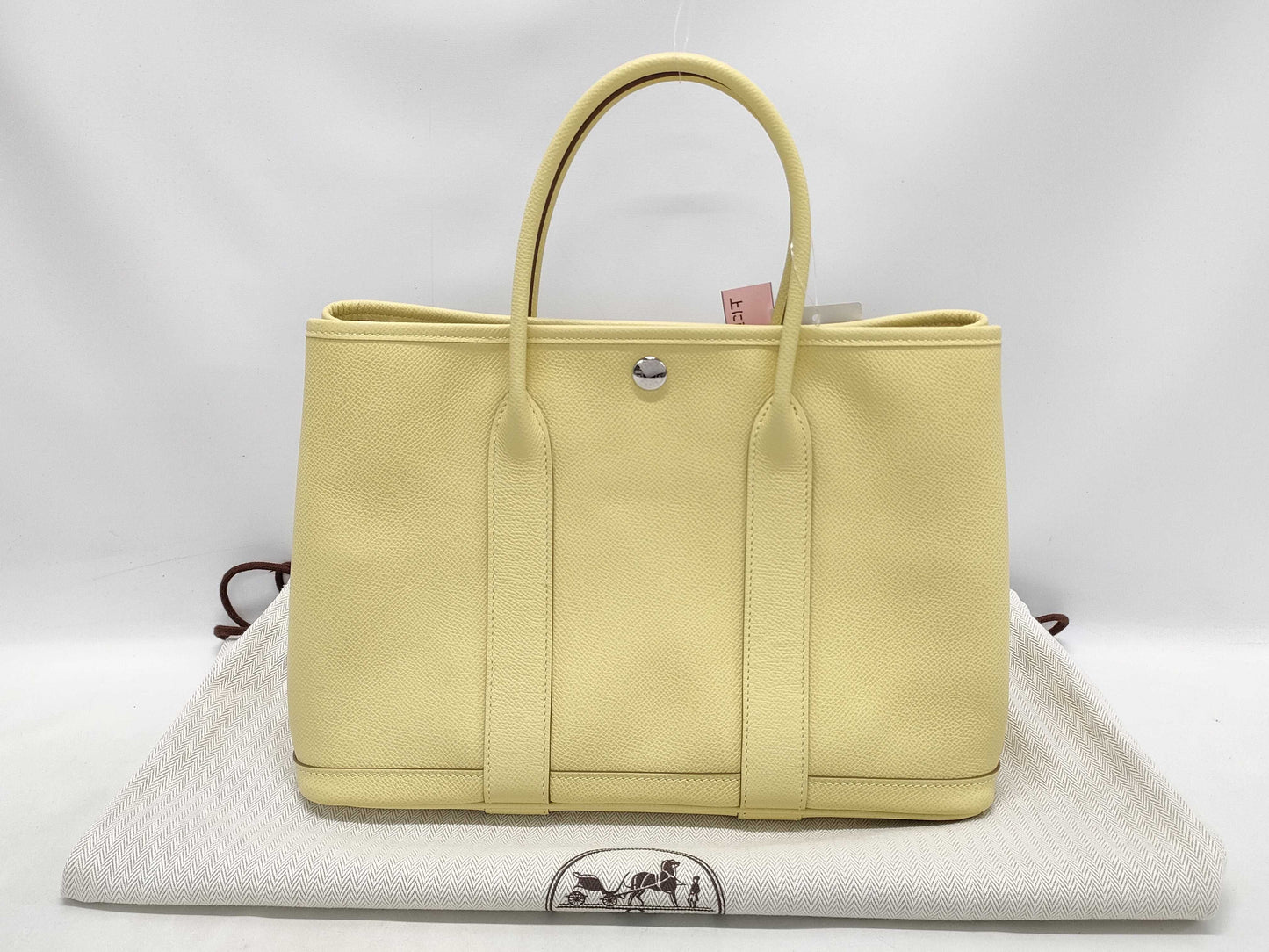 HERMES Garden Party 30 Epson Yellow Z-stamped 21st Anniversary Tote Bag