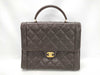 CHANEL Matelasse Caviar Leather Handbag in Brown with Coco Hardware A12397