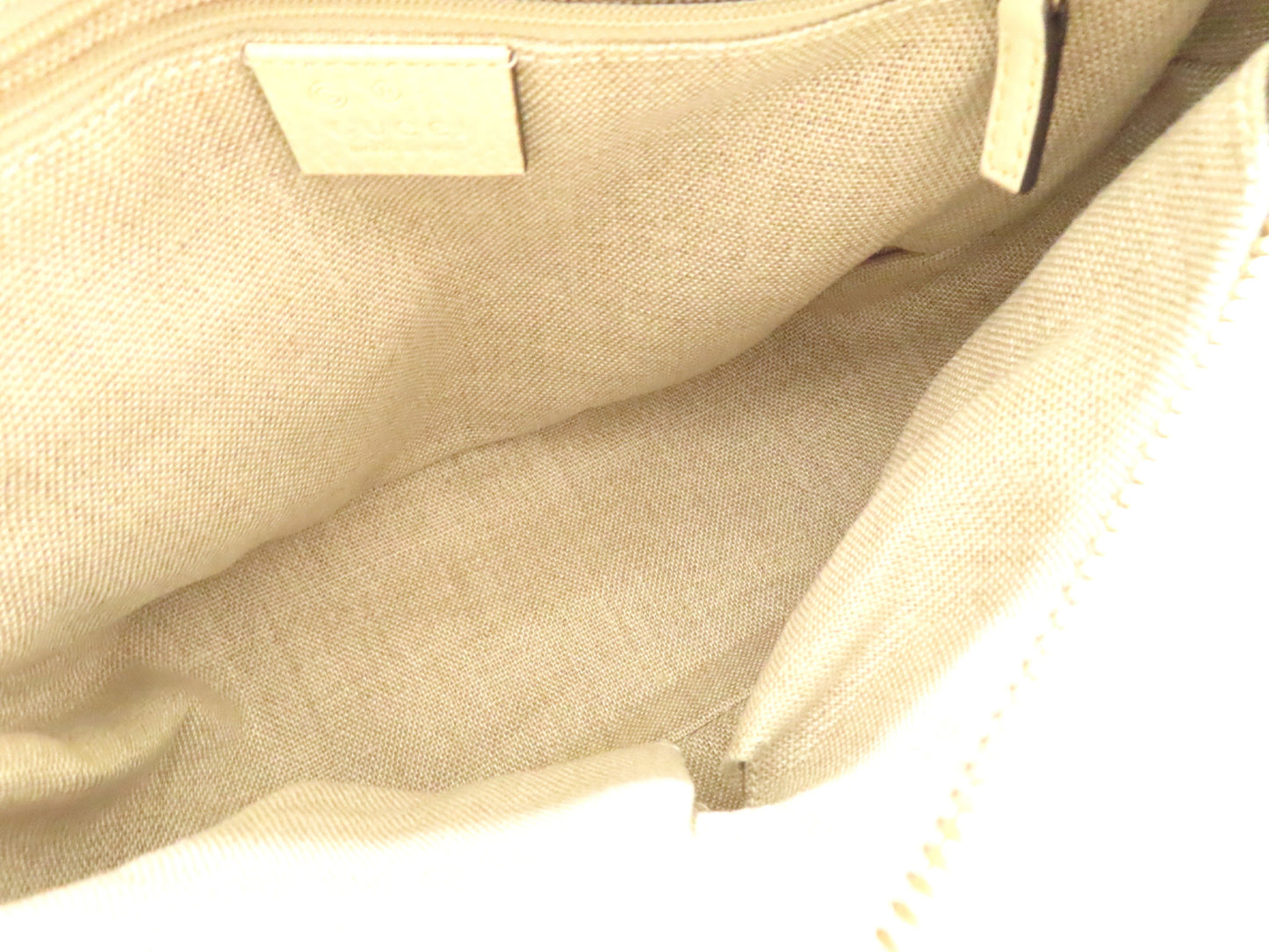 GUCCI GG Canvas GG Canvas Canvas and Leather 2-Way Handbag White 449241 Handbag Handbag