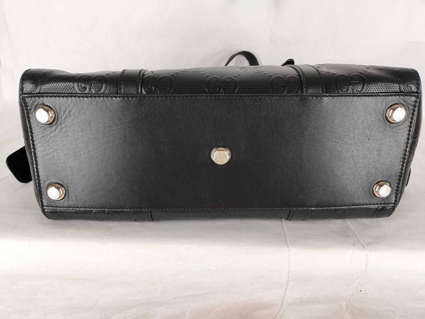 GUCCI GG Embossed Tote Bag Black 628774 Tote Bag