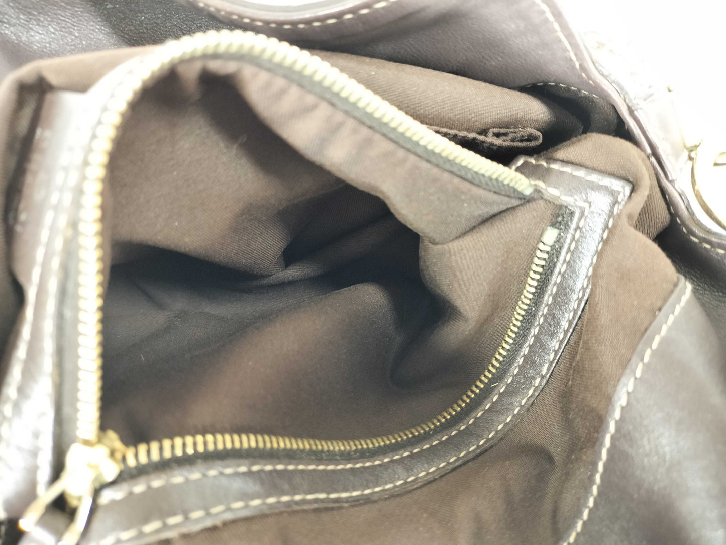 GUCCI GG Canvas Indy Handbag, Brown, 185566