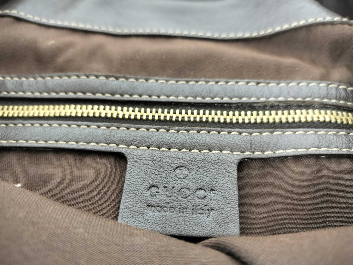 GUCCI GG Canvas Indy Handbag, Brown, 185566