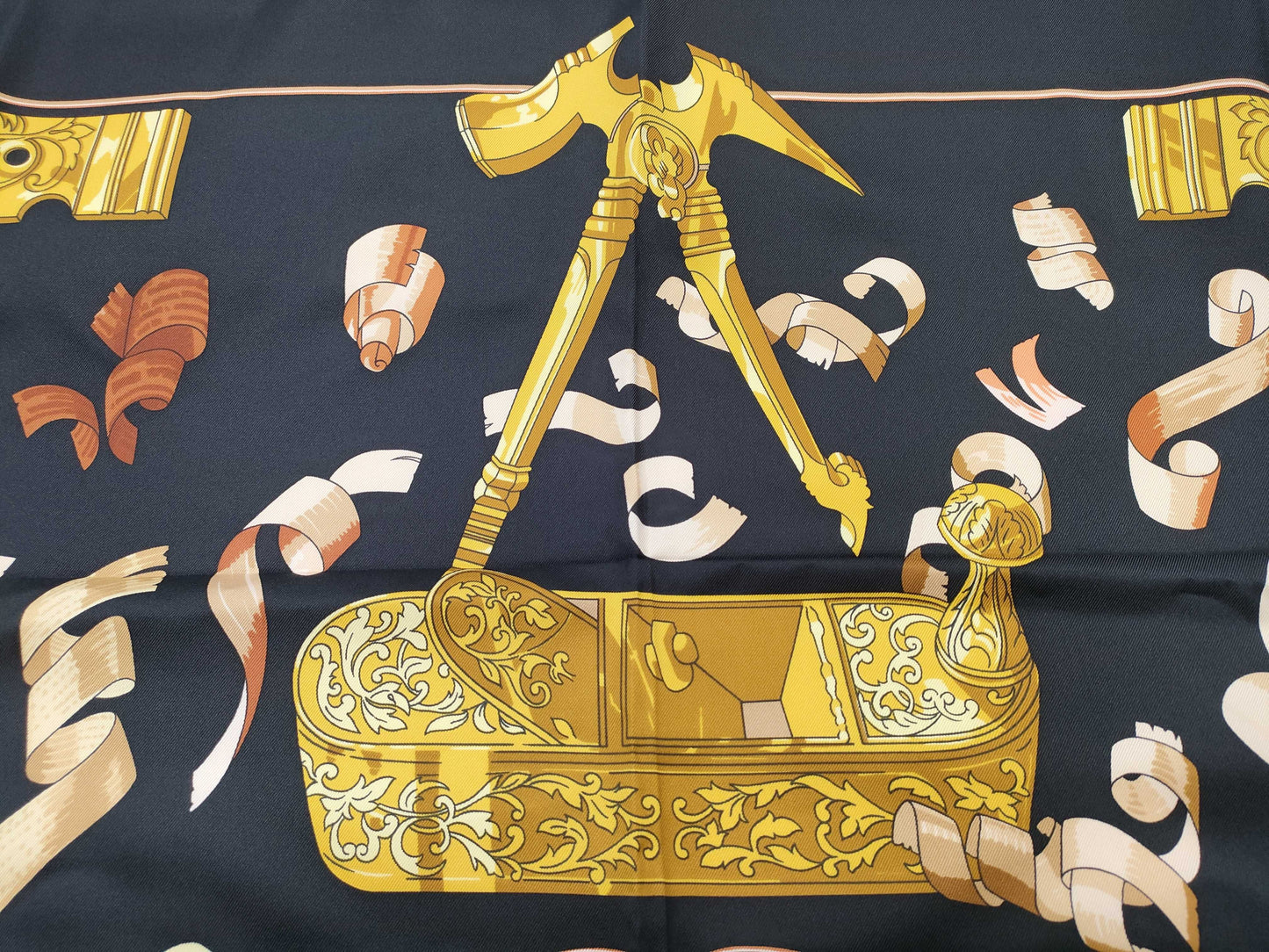 HERMES Carre 90 Sawdust Other Accessories