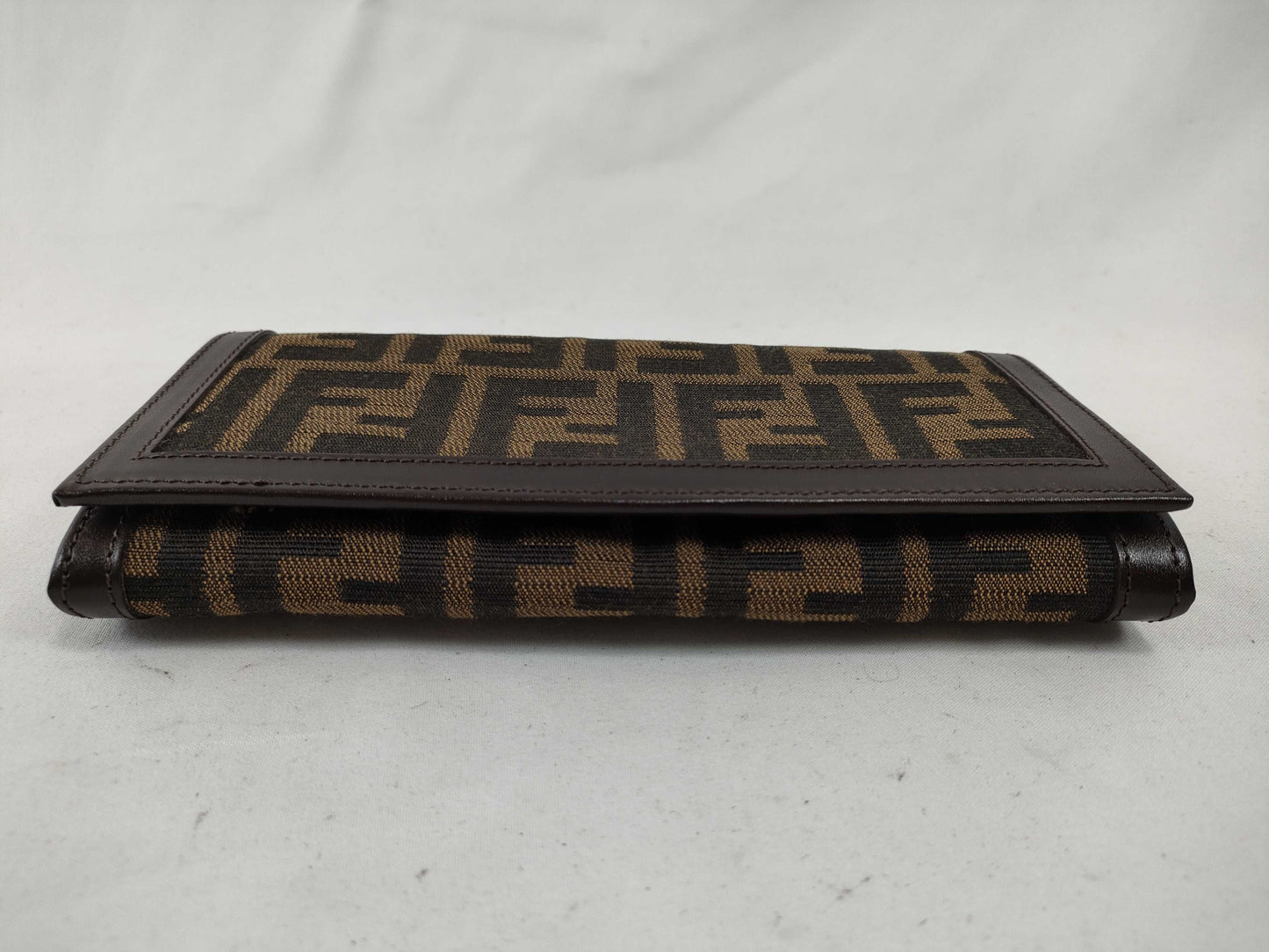 FENDI Zucca Pattern Bifold Long Wallet