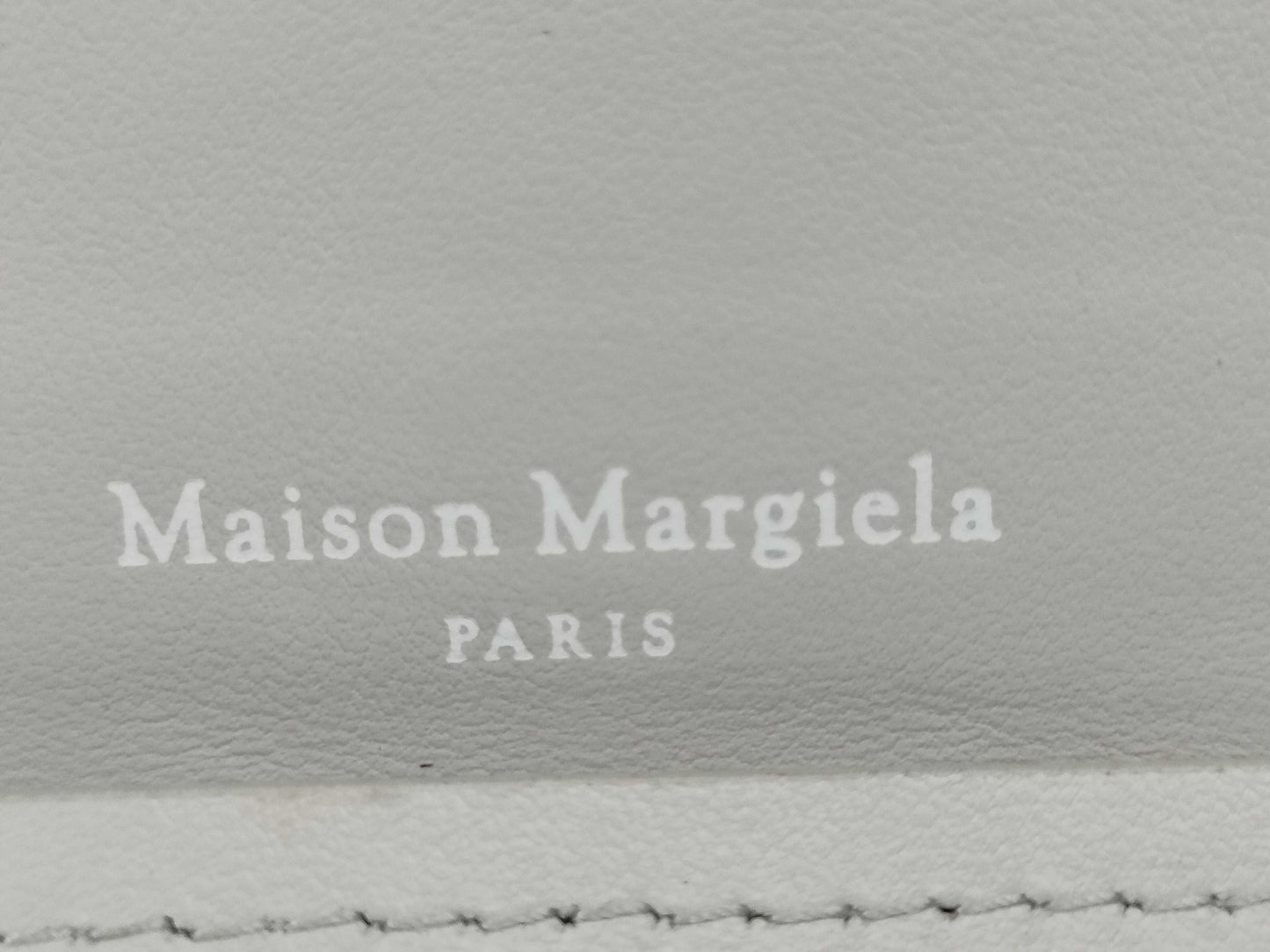 Margiela Broken Mirror Chain Wallet Calfskin Silver Shoulder Bag