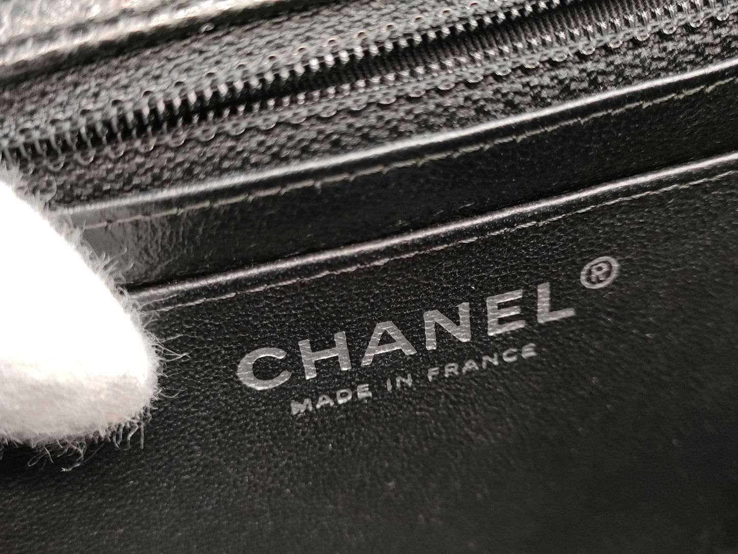 CHANEL Matelasse Mini Matelasse Caviar Leather Shoulder Bag in Black with Silver Hardware, 19 Series
