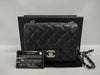 CHANEL Matelasse Mini Matelasse Caviar Leather Shoulder Bag in Black with Silver Hardware, 19 Series