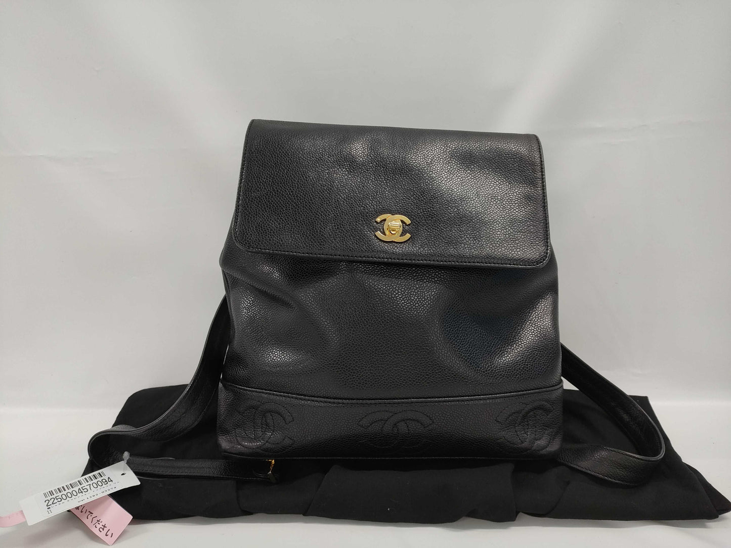 CHANEL Caviar Skin Triple Coco Backpack