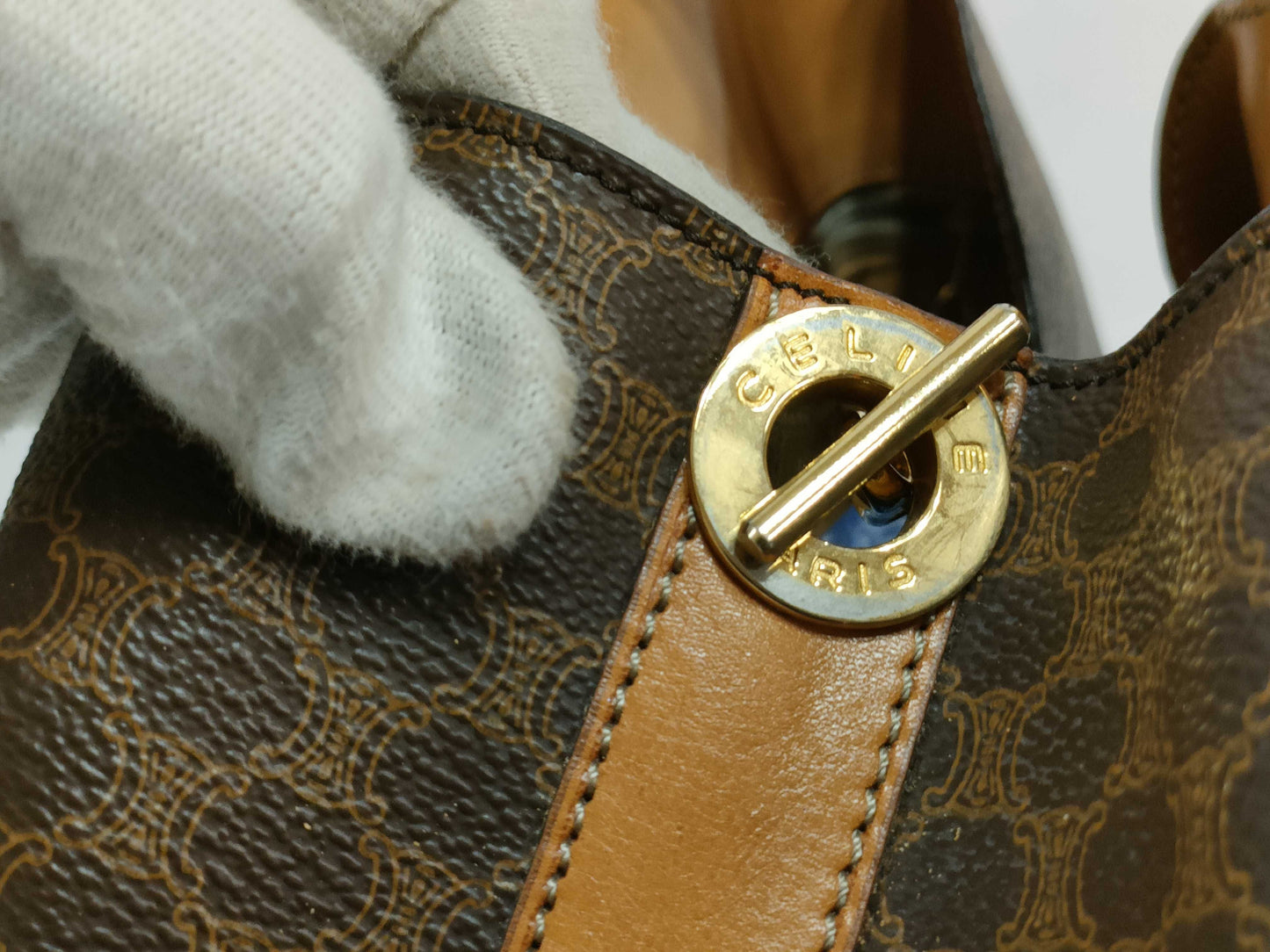 CELINE Macadam Circle Shoulder Bag Handbag