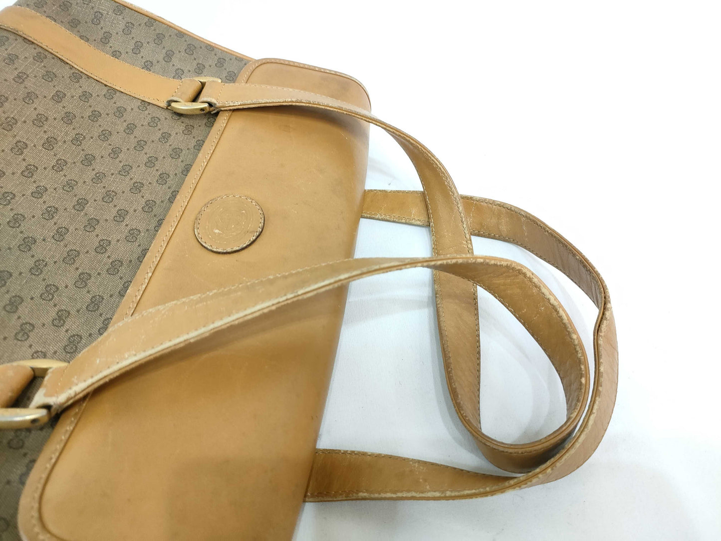 GUCCI Old Gucci GG Canvas Shoulder Bag Tote Bag 3-Piece Set Handbag