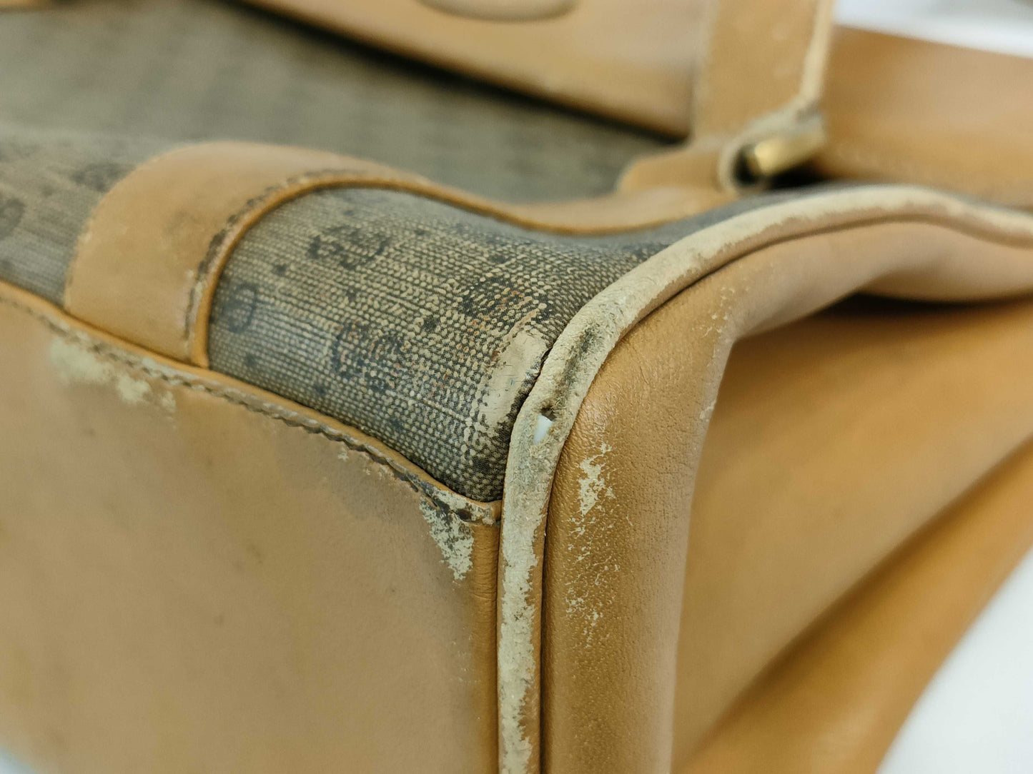GUCCI Old Gucci GG Canvas Shoulder Bag Tote Bag 3-Piece Set Handbag